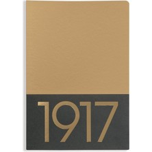 Renas Store LEUCHTTURM1917 355531 Jottbook Medium (A5), 60 Numaralı Sayfa, Boş, Altın, Ikili Pakette