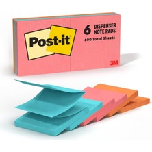 Renas Store Post-It Pop-Up Notlar, 7,6 x 7,6 Cm, 6 Blok, Amerika'n N #1 Favorite Sticky Notes, Cape Town Collection, Parlak Renkler (Macenta, Pembe, Mavi, Ye Il), Temiz Karma, Geri D N T R Lebilir (R330-12AN)