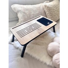 Renas Store Axolotl Foldaway Telefon ve Tablet Bölmeli Katlanır Ayaklı Laptop Sehpası Notebook Bilgisayar Çalışma Masası