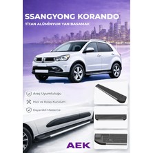 AEK Modern Ssang Yong Korando Premium Titan Alüminyum Yan Basamak