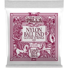Renas Store Ernie Ball Ernesto Palla Klasik Gitar Telleri Siyah & Altın Ball Uçlu Naylon