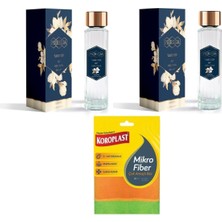 Renas Store Pereja Yasemin Kokulu Kolonya, 2 x 250 Ml, Koroplast Mikrofiber Bez Hediyeli