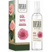 Renas Store Masala Saf Gül Suyu 125 ML%100 Doğal Yağlı Hidrosol - Tonik Rose Floral Water Hydrosol Tonic
