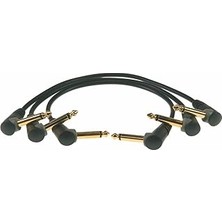 Renas Store Klotz 3'lü Altın Uçlu Açılı Pedal Patch Kablosu 30CM