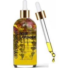 Renas Store Young Souls Aromatherapy Rose Lavender Multi Use Oil Gül Lavanta Yüz Saç Tırnak & Vücut Bakım Kuru Yağ 100 ml