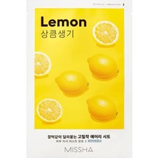 Renas Store Mıssha Limon Özlü Koyu ve Mat Ciltler Için Aydınlatıcı Yaprak Maske (1AD) Airy Fit Sheet Mask Lemon