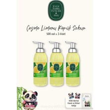 Renas Store Eyüp Sabri Tuncer Çeşme Limonu Köpük Sabun 3ADET 500 Ml, Rosıe Pamuk Hediye