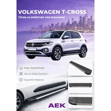 AEK Modern Vw T Cross Premium Titan Alüminyum Yan Basamak