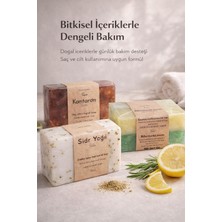Renas Store Saç ve Saç Derisi Bakımı Için Onarıcı Doğal Sabun Seti, Kepek Karşıtı, Sidr Kantaron Biberiye Limon