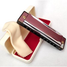 Renas Store Longmoon LMHM0310 Mızıka 10 Delik Do Majör - Harmonica Major Key Of C Blues Harmonica 10 Holes 20 Tones Standard Harmonica