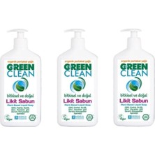 Renas Store Green Clean Organik Portakal Yağlı Likit Sabun 500 ml 3'lü Set