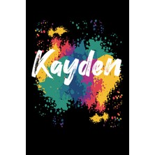 Renas Store Kayden Notebook: Personalized Notebook/journal With Name For Piper, Birthday Gift For Boy And Men, Size 6x9, 120 Page Background Black Matte, Kayden