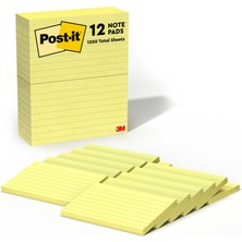 Renas Store Post-It Pop-Up Notlar 7,6X12,7 Cm, 12 Ped, Amerika'nın 1 Numaralı Favori Yapışkan Notları, Kanarya Sarısı, Temiz Kaldırma, Geri Dönüştürülebilir (635-5PKSS)
