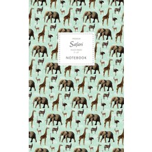 Renas Store Safari Notebook - Ruled Pages - 5x8 - Premium: (Mint Green Edition) Fun Animal Notebook 96 Ruled/lined Pages (5x8 Inches / 12.7X20.3CM / Junior Legal Pad / Nearly A5)