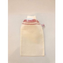 Renas Store 161-L Lastikli Kalın Kelebek Hamam ve Banyo Kesesi (Beyaz)