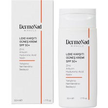 Renas Store Dermonad Leke Karşıtı Güneş Kremi Spf 50+ 50 ml (Nad+Arbutin,zinc Hyalüronik Asit)