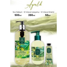 Renas Store Eyüp Sabri Tuncer Ayvalık Zeytin Vücut Losyonu 280 Ml, Sıvı Sabun 500 ml ve Krem 50 ml