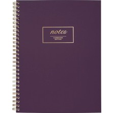 Renas Store Mead Cambridge Toplantı Defteri/günlük, Mor, 80 Çift Telli Çarşaf, 20 cm x 17 cm (49556)