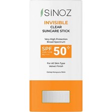 Renas Store Sinoz Nemlendirici Şeffaf Stick Güneş Kremi SPF50+ 15 gr