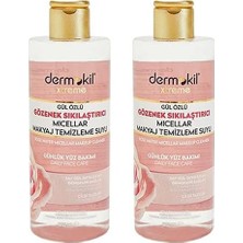 Renas Store Dermokil Gül Özlü Gözenek Sıkılaştırıcı Mıcellar Makyaj Temizleme Suyu 400 ml x 2 Adet