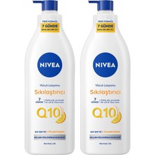 Renas Store Nivea Nıvea Sıkılaştırıcı Vücut Losyonu Q10 Vitamin C 400ML,48 Saat Nemlendirme,10 Günde Sıkılaş X2ADET