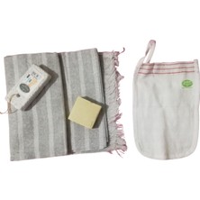 Renas Store Peştemal, Zeytinyağlı Doğal Sabun,kese,topuk Taşı Gelin Hamamı Seti 4lü Set