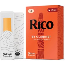 Renas Store Rico By D'addario Bb-Klarinettenblätter | Hochpräzise Gefertigt | Böhm | Stärke 1,5 | 10ER-PACKUNG | Warmer Voller Ton | Angenehmes Spielgefühl