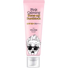 Renas Store VILLAGE11FACTORY Village 11 Factory Pink Calming Tone Up Sun Block SPF50+ Pa++++ 50ML - Güneş Koruyucu & Makyaj Bazı