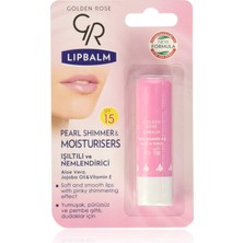 Renas Store Golden Rose Lip Balm No: 02 Pearl Shimmer & Moisturisers SPF15 - Işıltılı Dudak Nemlendiricisi