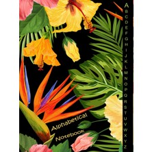 Renas Store A-Z Alphabetical Notebook Hardcover: Notebook With Alphabet Tabs | Large Lined-Journal Organizer With A-Z Tabs Printed.