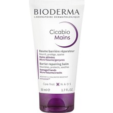 Renas Store Bioderma Cicabio Hand Cream Hasar Görmüş Eller Onarıcı Yatıştırıcı Yoğun Nemlendirici El Kremi Shea Yağı 50ML