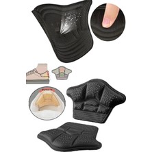 Renas Store Bunyon Siyah Unisex Ortopedik Spor Ayakkabı Topuk Vurma Önleyici Daraltma Kumaş Topuk Koruyucu Yastığı Pedi