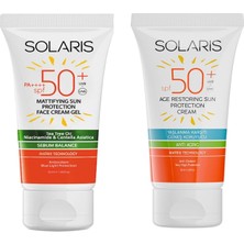 Renas Store Solarıs Yağlı Ciltler Için Jel Güneş Kremi (Mat) Spf 50+ (50 Ml) ve Yaşlanma Karşıtı Güneş Kremi Spf 50+
