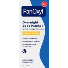 Renas Store Panoxyl Pm Gecelik Spot Yamalar, Gelişmiş Hidrokolloid Şifa Teknolojisi, Kokusuz, 40 Adet