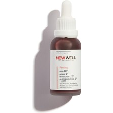 Renas Store New Well Aha & Bha Canlandırıcı & Cilt Tonu Eşitleyici Kırmızı Peeling Cilt Serumu 30 ml