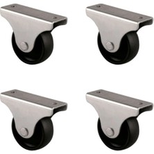 Hace Bazaar Furç Sabit Teker - 38MM - Siyah HKS229 - 4 Adet