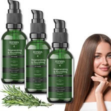 Renas Store Biberiyeli Saç Serumu 3'lü Set Hızlı Uzama Etkili ve Dökülmeye Karşı - Organik Argan Yağı, Vitamin E, Keratin