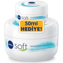 Renas Store Nivea Soft Nemlendirici Bakım Kremi 300 ml ve 50 ml
