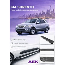 AEK Modern Kia Sorento 2 Premium Titan Alüminyum Yan Basamak