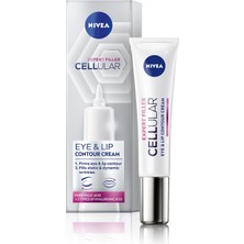 Renas Store Nıvea Cellular Expert Filler Yaşlanma Karşıtı Göz & Dudak Kremi 15 Ml, Hyaluronik Asit, Folik Asit