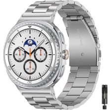 Samsung Galaxy Watch 9 44MM 40MM / Galaxy Watch 9 Classic 46MM ile Uyumlu Paslanmaz Çelik Kordon