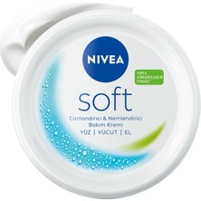Renas Store Nıvea Soft Nemlendirici Bakım Kremi 300 Ml, 48 Saat Nemlendirme, Jojba Yağı,e Vitamini, Yüz,el,vücut Için,paraben Içermez