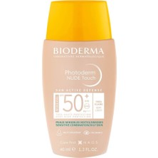 Renas Store Bioderma Photoderm Nude Touch SPF50+ Very Light Karma Yağlı Ciltler Kapatıcı Etkili Çok Yüksek Korumalı Renkli Güneş Kremi 40 ml