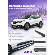 AEK Modern Rernault Kadjar Premium Titan Alüminyum Yan Basamak