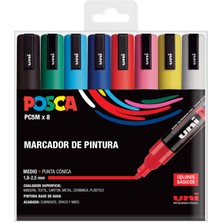 Renas Store Posca Unı Pc 5m Basic Set - 8'li Marker Paketi