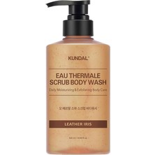 Renas Store Kundal Nemlendirici ve Arındırıcı Tanecikli Vücut Yıkama Jeli Scrub Body Wash 500ML (Leather Iris)