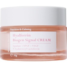 Renas Store Hyalferrin Biogen Sinyal Kremi | 50 ml | Yüz Kremi | Cilt Bariyeri Oluştucu Etki | Dünyanın Ilk Cilt Için Optimize Edilmiş Laktoferrini