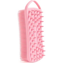 Renas Store Pop Beauty Çift Taraflı Silikon Vücut ve Saç Bakım Fırçası, Saç ve Vücut Derisine Masaj Yapan Şampuan Tarağı POPBEAUTY00015