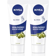 Renas Store Zeytinyağlı Nemlendirici El Bakım Kremi 75ML, Yağlı ve Yapışkan His Bırakmaz, Yumuşak Cilt, X2 Adet