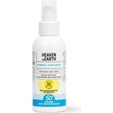 Renas Store Heaven On EARTH%100 Doğal ve Organik Içerikli Mineral Güneş Koruyucu Krem Vegan 50+ Spf/pa ++++ Suya Dayanıklı 100 ml